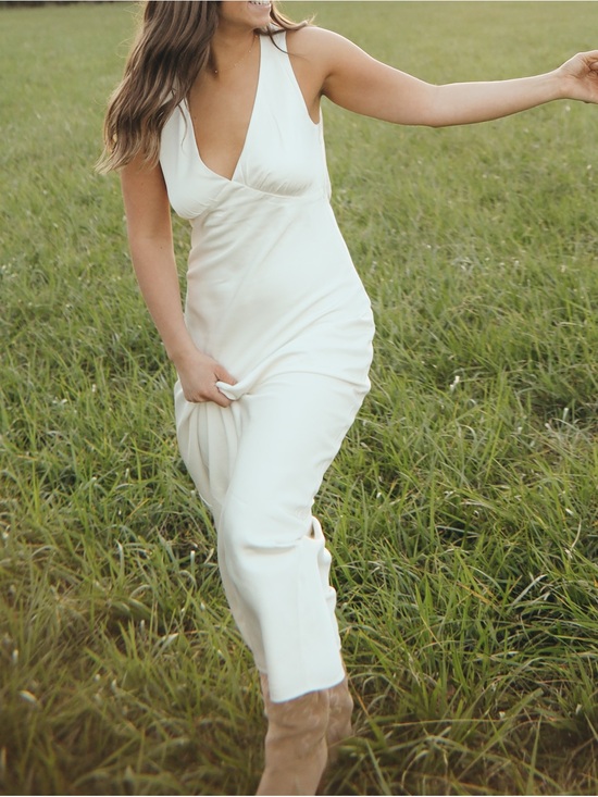Abercrombie & Fitch Dresses & Skirts - Abercrombie & Fitch Ivory Satin Dress